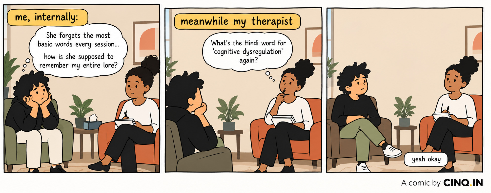 Comic: She forgets basic words every session. How does she remember your entire lore?