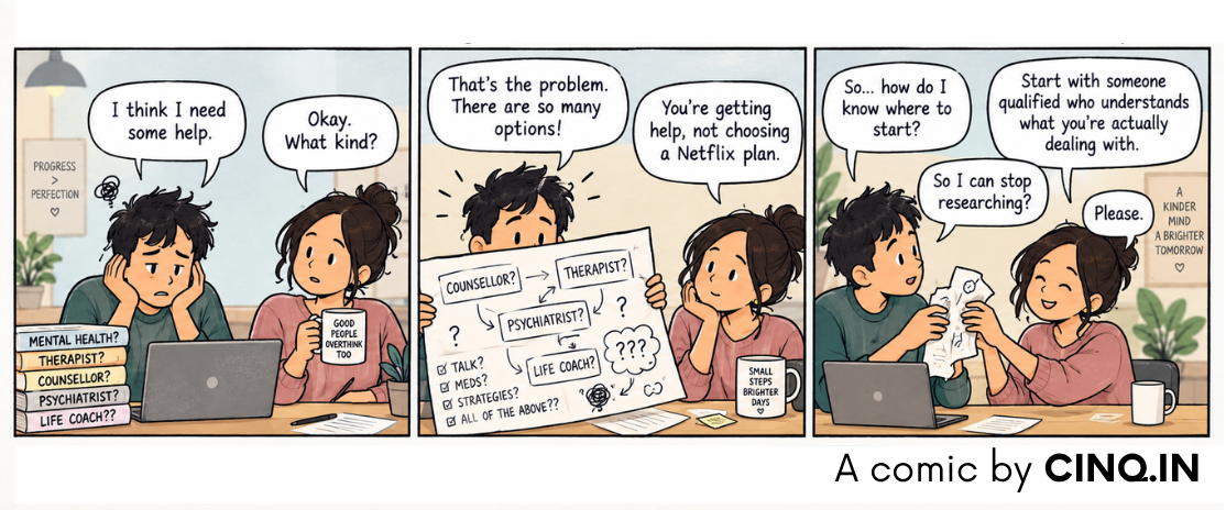 Comic: Choosing who to talk to shouldn't need a flowchart. (But here's one anyway.)